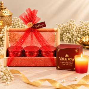 luxurious red and gold gift set